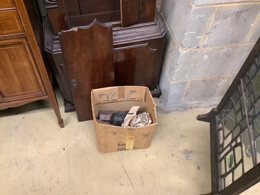 A Victorian mahogany longcase clock, in need of restoration